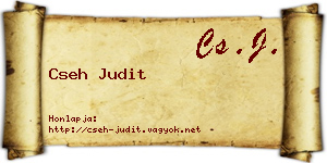 Cseh Judit névjegykártya